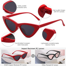 Load image into Gallery viewer, Women's Vintage Narrow Cat Eye Sunglasses
