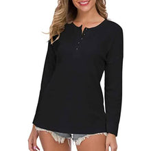 Load image into Gallery viewer, Women's Waffle Knit Tunic Tops Loose Long Sleeve

