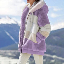 Load image into Gallery viewer, Women's Warm Plush Faux Fur Hooded Jacket Outerwear
