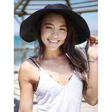Load image into Gallery viewer, Women's Wide Brim Roll-up Straw Sun Hat Sun Visor
