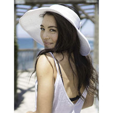 Load image into Gallery viewer, Women's Wide Brim Roll-up Straw Sun Hat Sun Visor
