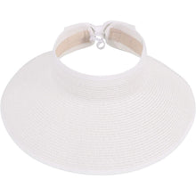 Load image into Gallery viewer, Women's Wide Brim Roll-up Straw Sun Hat Sun Visor
