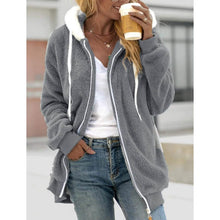 Load image into Gallery viewer, Women's Zip Fleece Hoodie Sweatshirt
