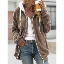 Load image into Gallery viewer, Women's Zip Fleece Hoodie Sweatshirt

