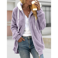 Load image into Gallery viewer, Women's Zip Fleece Hoodie Sweatshirt
