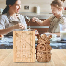 将图片加载到图库查看器，Wooden Cookie Mold Cutter Wooden Gingerbread Cookie Moulds Press 3D Cake Embossing Baking Mold Rose Flower Cutter Bakery Gadgets Cookies, Wooden Cookie Cutter, Funny Wooden Cookie Molds For Baking, Gingerbread Mold, Pine Cone Mold, Cake Mold
