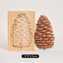 将图片加载到图库查看器，Wooden Cookie Mold Cutter Wooden Gingerbread Cookie Moulds Press 3D Cake Embossing Baking Mold Rose Flower Cutter Bakery Gadgets Cookies, Wooden Cookie Cutter, Funny Wooden Cookie Molds For Baking, Gingerbread Mold, Pine Cone Mold, Cake Mold
