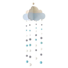 将图片加载到图库查看器，Wooden Hot Air Balloon Wind Chime Hanging Toys Baby Bed Bell Kids Room Decoration Wall Hanging Ornaments Nursery Decor Photo Props  For Kids Wind Chimes Decorations
