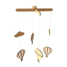 将图片加载到图库查看器，Wooden Hot Air Balloon Wind Chime Hanging Toys Baby Bed Bell Kids Room Decoration Wall Hanging Ornaments Nursery Decor Photo Props  For Kids Wind Chimes Decorations
