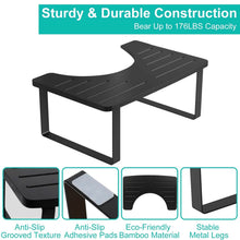 Load image into Gallery viewer, Wooden Metal Stool Height Bathroom Toilet Stool
