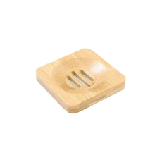 Load image into Gallery viewer, Wooden Natural Bamboo Soap Dishes Tray Holder Storage Soap Rack Plate Box Container Portable Bathroom Soap Dish Storage Box Bathroom Wooden Soap Case Holder Home Hand Craft Natural Wood Dish Holder for Soap Sponge
