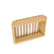 Load image into Gallery viewer, Wooden Natural Bamboo Soap Dishes Tray Holder Storage Soap Rack Plate Box Container Portable Bathroom Soap Dish Storage Box Bathroom Wooden Soap Case Holder Home Hand Craft Natural Wood Dish Holder for Soap Sponge
