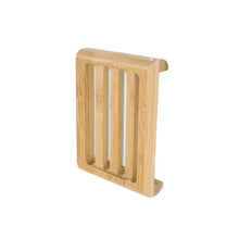 Load image into Gallery viewer, Wooden Natural Bamboo Soap Dishes Tray Holder Storage Soap Rack Plate Box Container Portable Bathroom Soap Dish Storage Box Bathroom Wooden Soap Case Holder Home Hand Craft Natural Wood Dish Holder for Soap Sponge
