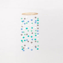 将图片加载到图库查看器，Wooden Ring With Felt Balls Wind Chimes Newborn Baby Bed Bell Pendant Kids Room Decoration Wooden Wind Chime Bed Bell Nursery Mobile Crib Bed Bell Wall Hanging Ornament
