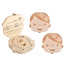 Load image into Gallery viewer, Wooden Storage Keepsake Box For Baby Teeth
