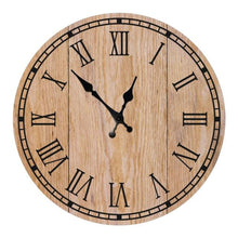 将图片加载到图库查看器，Wooden Wall Clock 10 Inch Silent Non Ticking Quartz Wall Clock 10 Inch Silent Non-Ticking Wooden Wall Clocks Battery Operated Country Retro Rustic Style Decorative for Living Room Kitchen  Retro Fashion Wood Wall Clock Decorative for Living Room Kitchen
