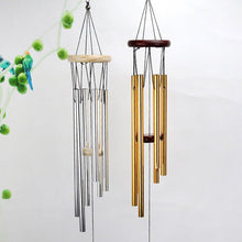 Load image into Gallery viewer, Wooden Wind Bell Romantic Memorial Wind Chimes For Outside 30 Inch 6 Rustproof Aluminum Tubes Wooden Wind Bell Romantic Memorial Wind-chimes Best Gift For Home Garden Patio Yard
