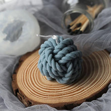 将图片加载到图库查看器，Woolen Candle Silicone Molds Candle Silicone Molds 3D Candle Molds Woolen Ball Mold And Knot Mold Ball Of Yarn Design Mold For Candle Making And Making Soap Wax Mold Woolen Ball Design Handmade Candle Scented Candle Wax Mold Home Decor
