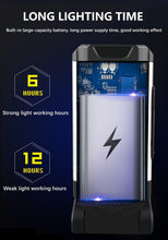 Load image into Gallery viewer, Work Light Rechargeable LED Camping Waterpoof Portable Multifunctional Adjustable USB Light Hanging Hook&amp; Magnetic Base Flashlight For Hurricane Camping Hiking Riding Fishing Jogging Household
