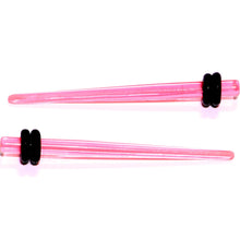 Load image into Gallery viewer, 9 Piece Pink Acrylic Ear Stretching Kit Set of 2
