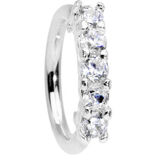 Load image into Gallery viewer, 16G 5/16 Clear CZ Quintet Seamless Circular Ring
