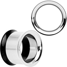 Load image into Gallery viewer, Steel Black Two Tone Screw Fit Tunnel Plug Set 3mm to 16mm
