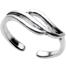 将图片加载到图库查看器，Silver Plated Leaves in the Wind Toe Ring
