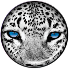 Load image into Gallery viewer, Black White Leopard Eyes Black Barbell Tongue Ring
