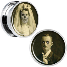 将图片加载到图库查看器，Undead Bride and Groom Halloween Plug Set 18mm
