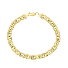 Load image into Gallery viewer, Yellow Gold Cuban, Mariner, Figaro, or Rope Bracelet Gold Filled High Polish Finish
