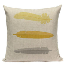 Load image into Gallery viewer, Yellow Pillow Covers Nordic Geometric Cushion Pillow Covers White Pillowcase Geometric Cushion Case Decoration Home Room Pillow Case
