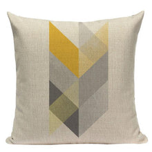 Load image into Gallery viewer, Yellow Pillow Covers Nordic Geometric Cushion Pillow Covers White Pillowcase Geometric Cushion Case Decoration Home Room Pillow Case
