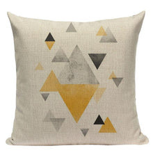 Load image into Gallery viewer, Yellow Pillow Covers Nordic Geometric Cushion Pillow Covers White Pillowcase Geometric Cushion Case Decoration Home Room Pillow Case
