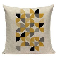Load image into Gallery viewer, Yellow Pillow Covers Nordic Geometric Cushion Pillow Covers White Pillowcase Geometric Cushion Case Decoration Home Room Pillow Case
