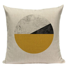 Load image into Gallery viewer, Yellow Pillow Covers Nordic Geometric Cushion Pillow Covers White Pillowcase Geometric Cushion Case Decoration Home Room Pillow Case
