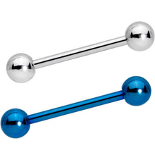 将图片加载到图库查看器，Multi Color Anodized Titanium Barbell Tongue Ring Set of 5
