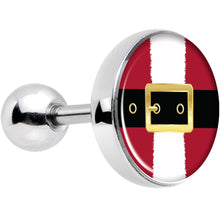 Load image into Gallery viewer, 16G 1/4 Christmas Santa Suit Tragus Cartilage Earring
