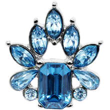 Load image into Gallery viewer, 16G 1/4 Blue Gem Flower Tiara Amulet Cartilage Tragus Earring
