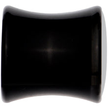 Load image into Gallery viewer, Black Acrylic Pink Teal Tribal Print Saddle Plug Set 0G
