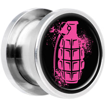 将图片加载到图库查看器，Pink Grenade Steel Screw Fit Plug Set 1/2
