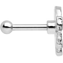 Load image into Gallery viewer, 16G 1/4 Silver Tone Boho Elephant Tragus Cartilage Earring
