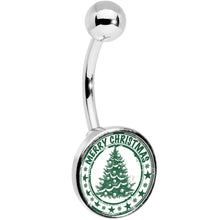 Load image into Gallery viewer, Merry Christmas Tree Belly Ring
