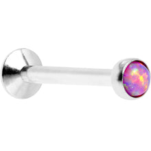 将图片加载到图库查看器，5/16 Pink Synthetic Opal Internally Threaded Daith Cartilage Tragus
