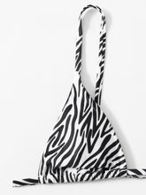 Load image into Gallery viewer, Zebra Print Push Up Bikini New Arrival Padded Bra Low Waist Swimsuit Female Swimwear Women Women's Ruffle Triangle Bikini Frill Printed String Tie Side Two Piece Set Swimsuit
