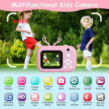 Load image into Gallery viewer, Zero Ink Selfie Camera 1080P HD Video Recorder with Dual Lens 3 Roll Print Papers
