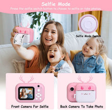 Load image into Gallery viewer, Zero Ink Selfie Camera 1080P HD Video Recorder with Dual Lens 3 Roll Print Papers
