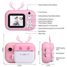 Load image into Gallery viewer, Zero Ink Selfie Camera 1080P HD Video Recorder with Dual Lens 3 Roll Print Papers
