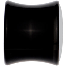 Load image into Gallery viewer, Black Acrylic Green Black Skull Saddle Plug Set 00G
