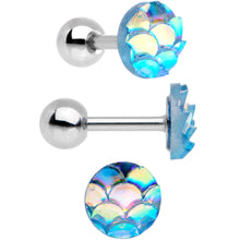 Load image into Gallery viewer, 16G 1/4 Tantalizing Textures Tragus Cartilage Earring Set of 5
